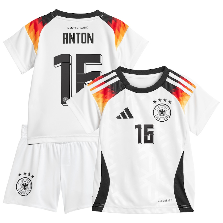 Waldemar Anton 16 Germany National Team 2024 Home YOUTH Kit Jersey – White