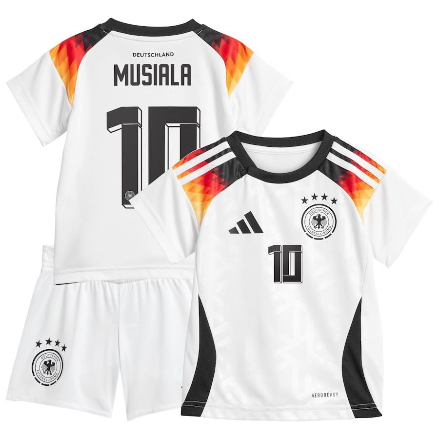 Jamal Musiala 10 Germany National Team 2024 Home YOUTH Kit Jersey – White
