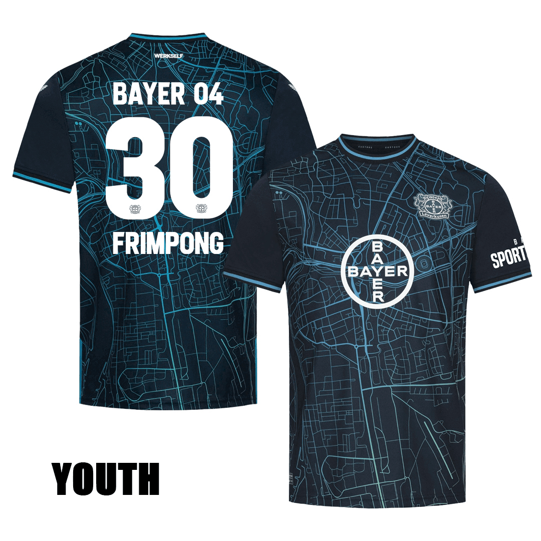 Jeremie Frimpong 30 Bayer 04 Leverkusen 2023/24 YOUTH Special Edition Jersey