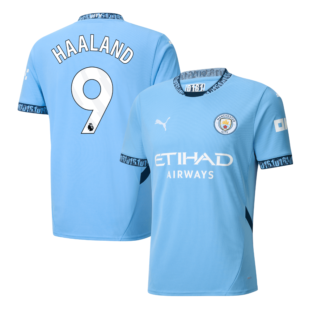 Erling Haaland 9 Manchester City 2024/25 Home Men Jersey – Light Blue