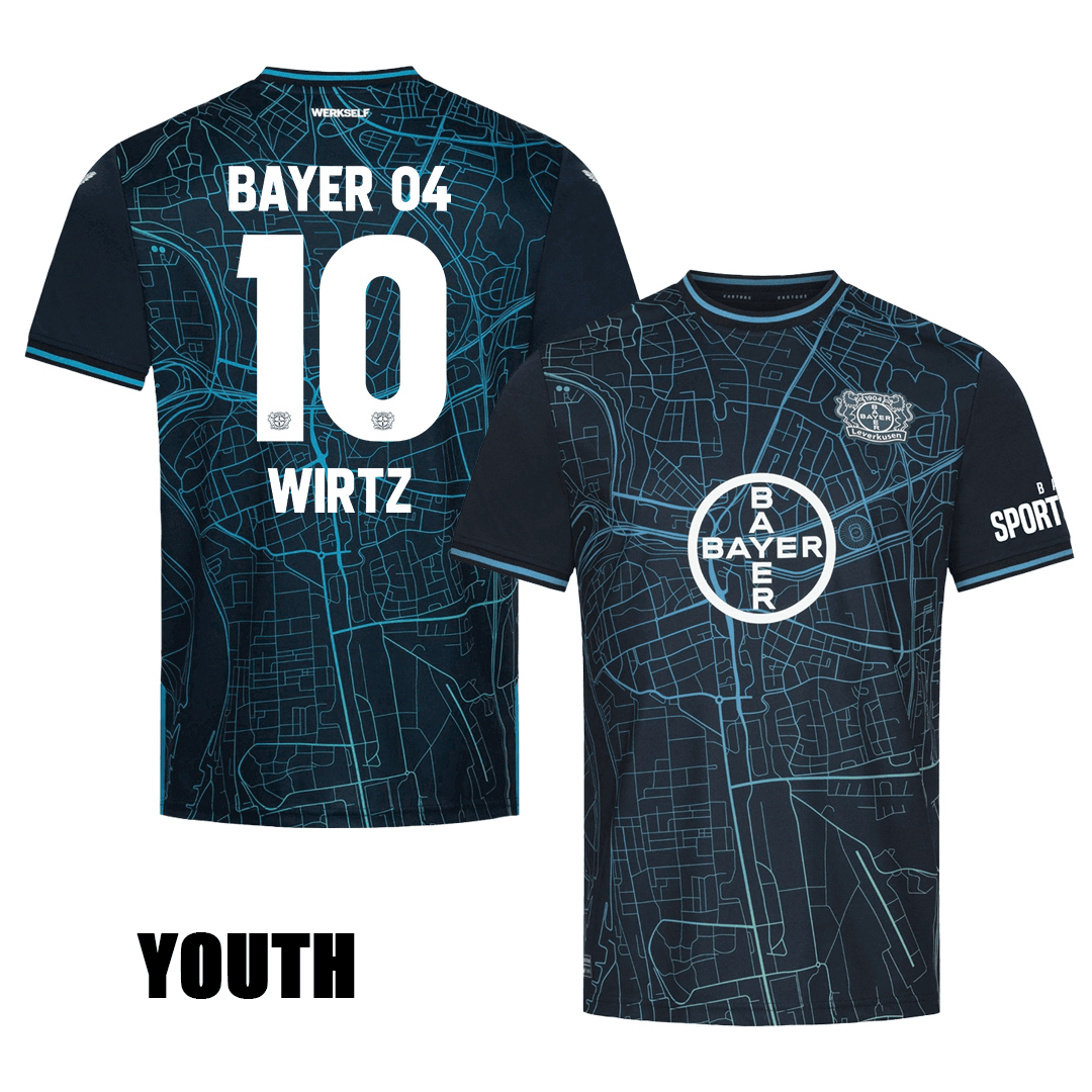 Florian Wirtz 10 Bayer 04 Leverkusen 2023/24 YOUTH Special Edition Jersey