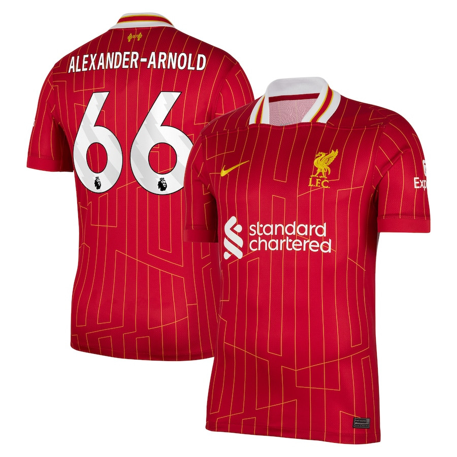 Trent Alexander-Arnold 66 Liverpool 2024/25 Home Men Jersey – Red
