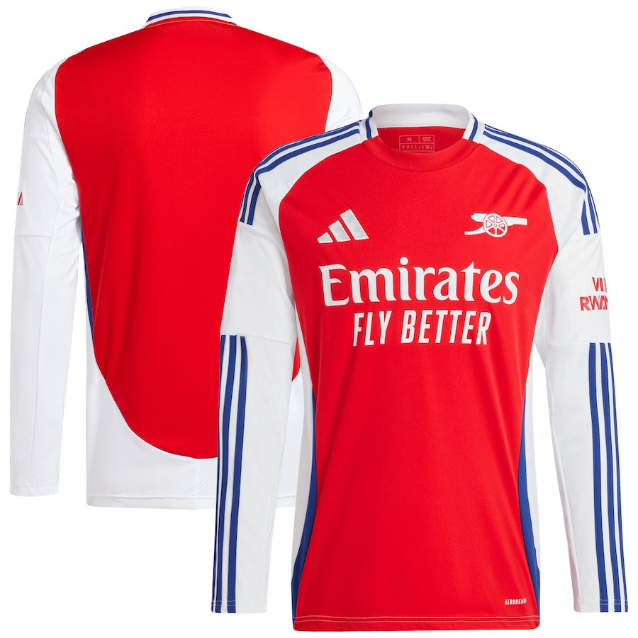 Arsenal 2024/25 Home Long Sleeve Men Jersey – Red