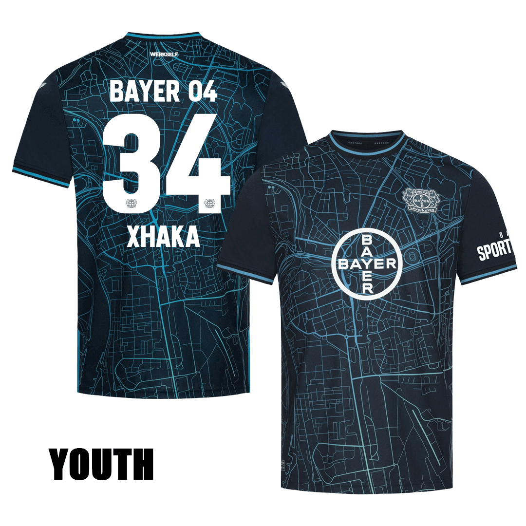 Granit Xhaka 34 Bayer 04 Leverkusen 2023/24 YOUTH Special Edition Jersey