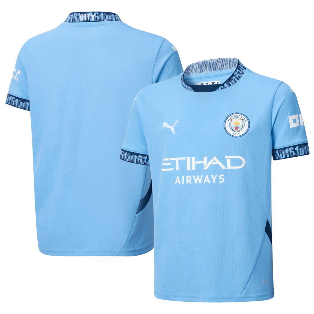 Manchester City 2024/25 Home YOUTH Jersey – Light Blue