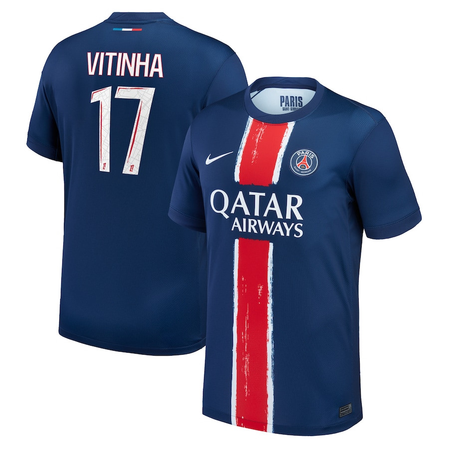 Vitinha 17 Paris Saint-Germain 2024/25 Home Men Jersey – Navy