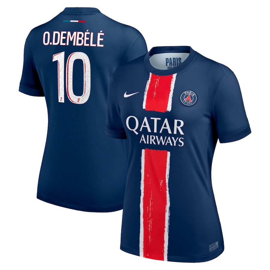 Ousmane Dembl 10 Paris Saint-Germain 2024/25 Home Women Jersey – Navy