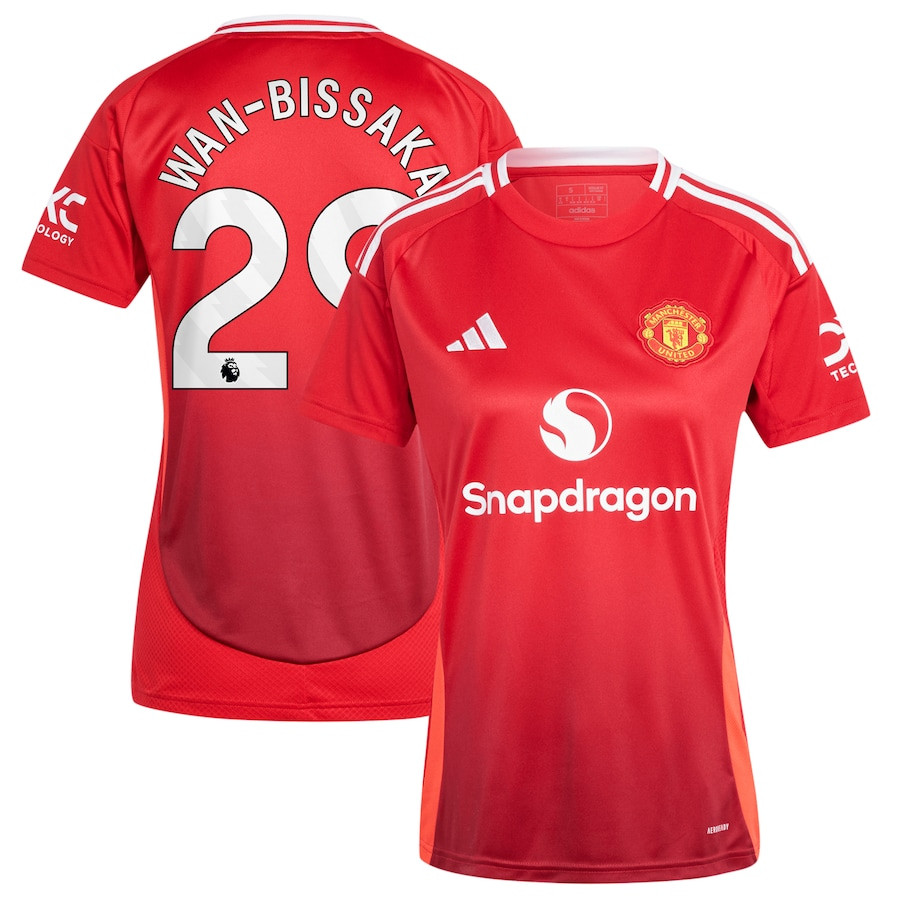 Aaron Wan-Bissaka 29 Manchester United 2024/25 Home Women Jersey – Red
