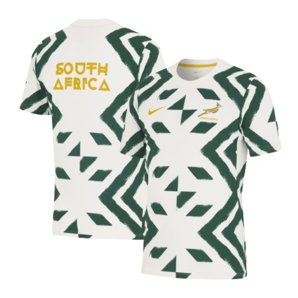 South Africa Springboks Rugby 2024/25 Pre-match Men Jersey – White