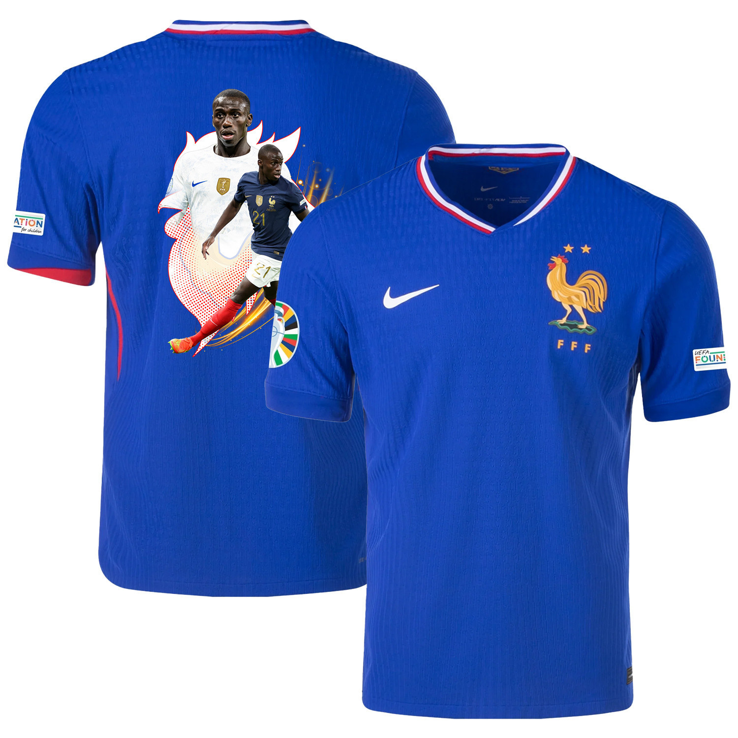 Ferland Mendy 3 Game-changer France National Team 2024/25 Home Jersey – Euro UEFA Patch – Men, Blue