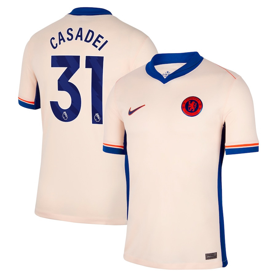 Cesare Casadei 31 Chelsea 2024/25 Away Men Jersey – Orange