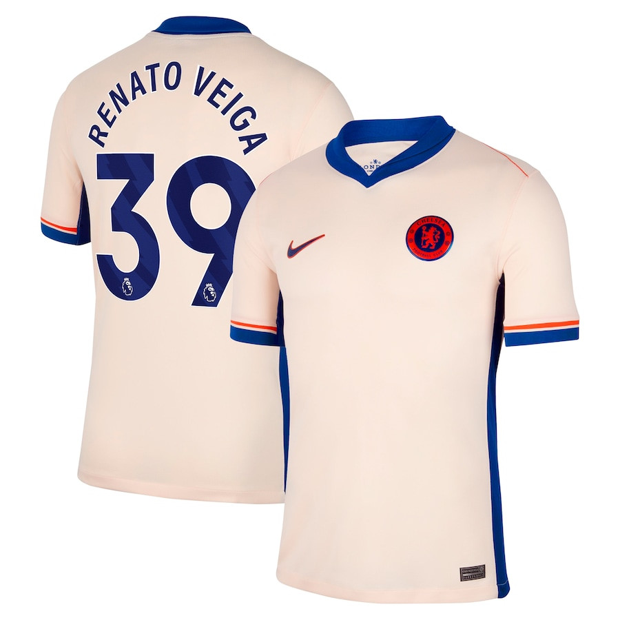 Renato Veiga 39 Chelsea 2024/25 Away Men Jersey – Orange