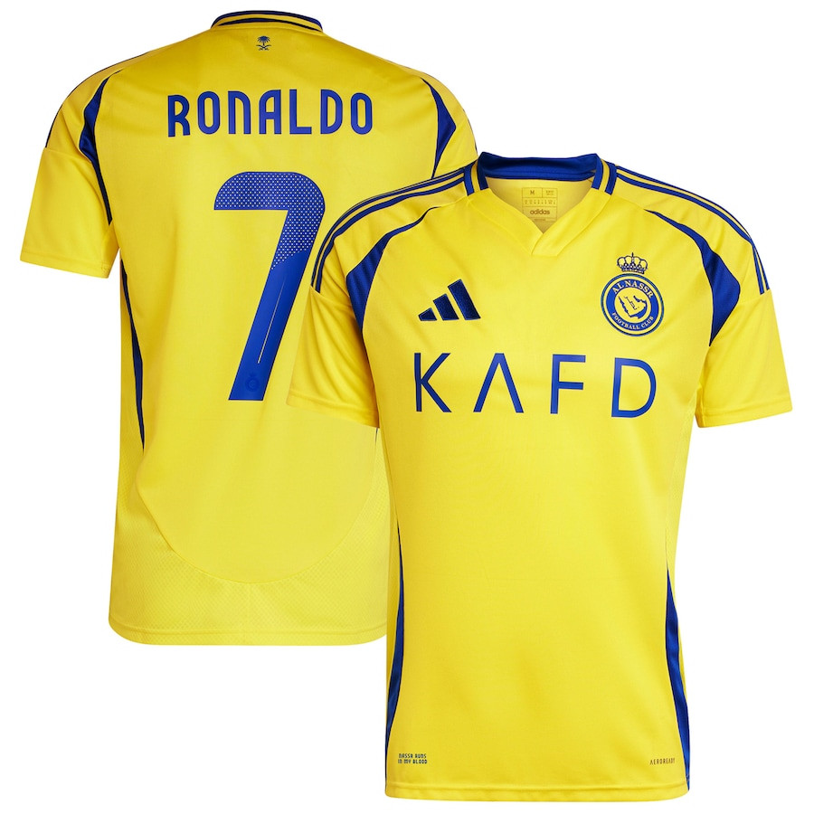 Cristiano Ronaldo 7 Al-Nassr FC 2024/25 Home Player Men Jersey – Yellow