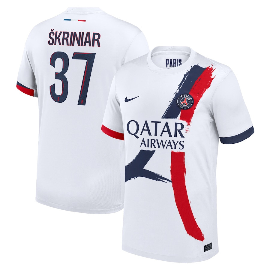 Milan kriniar 37 Paris Saint-Germain 2024/25 Away Men Jersey – White