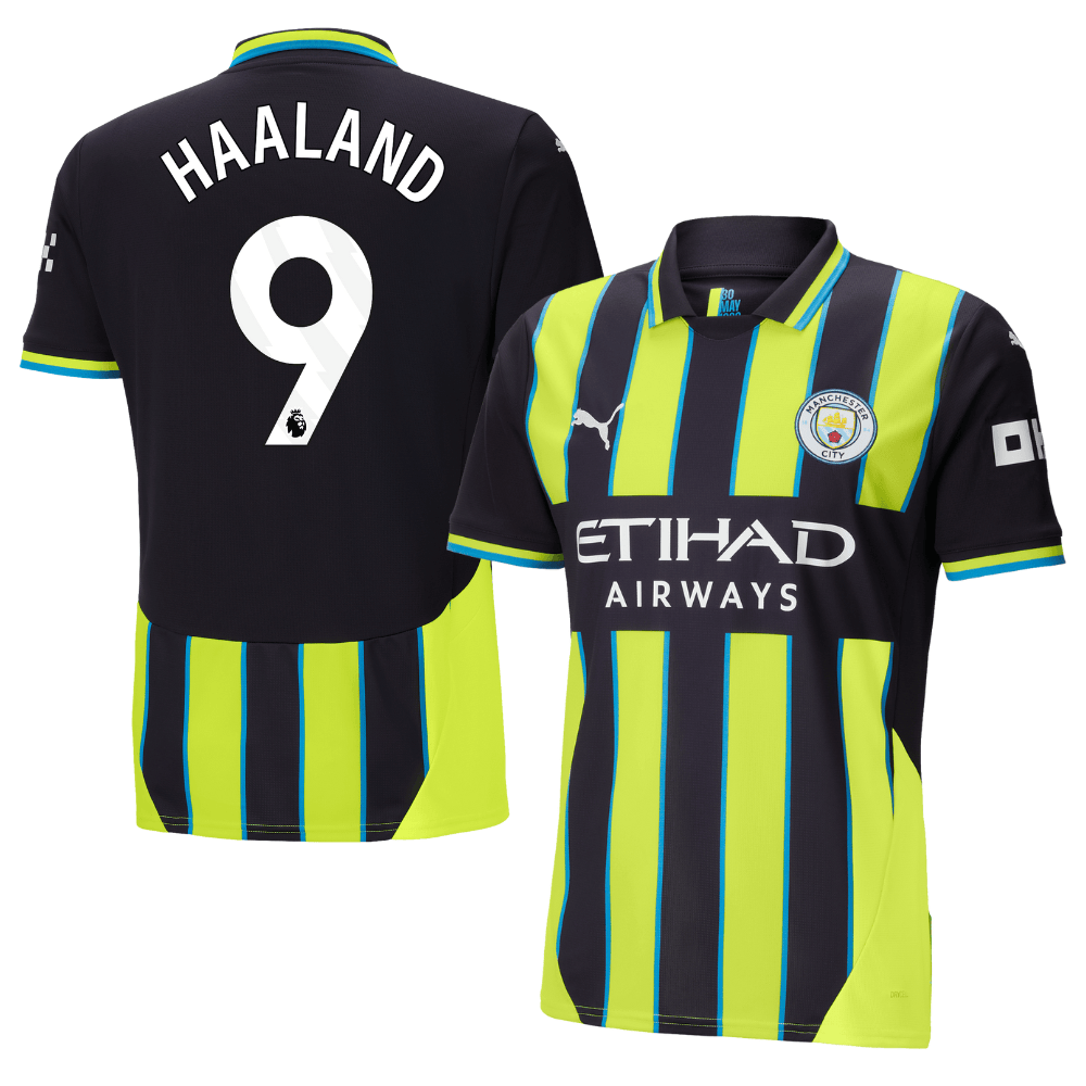 Erling Haaland 9 Manchester City 2024/25 Away Men Jersey – Black