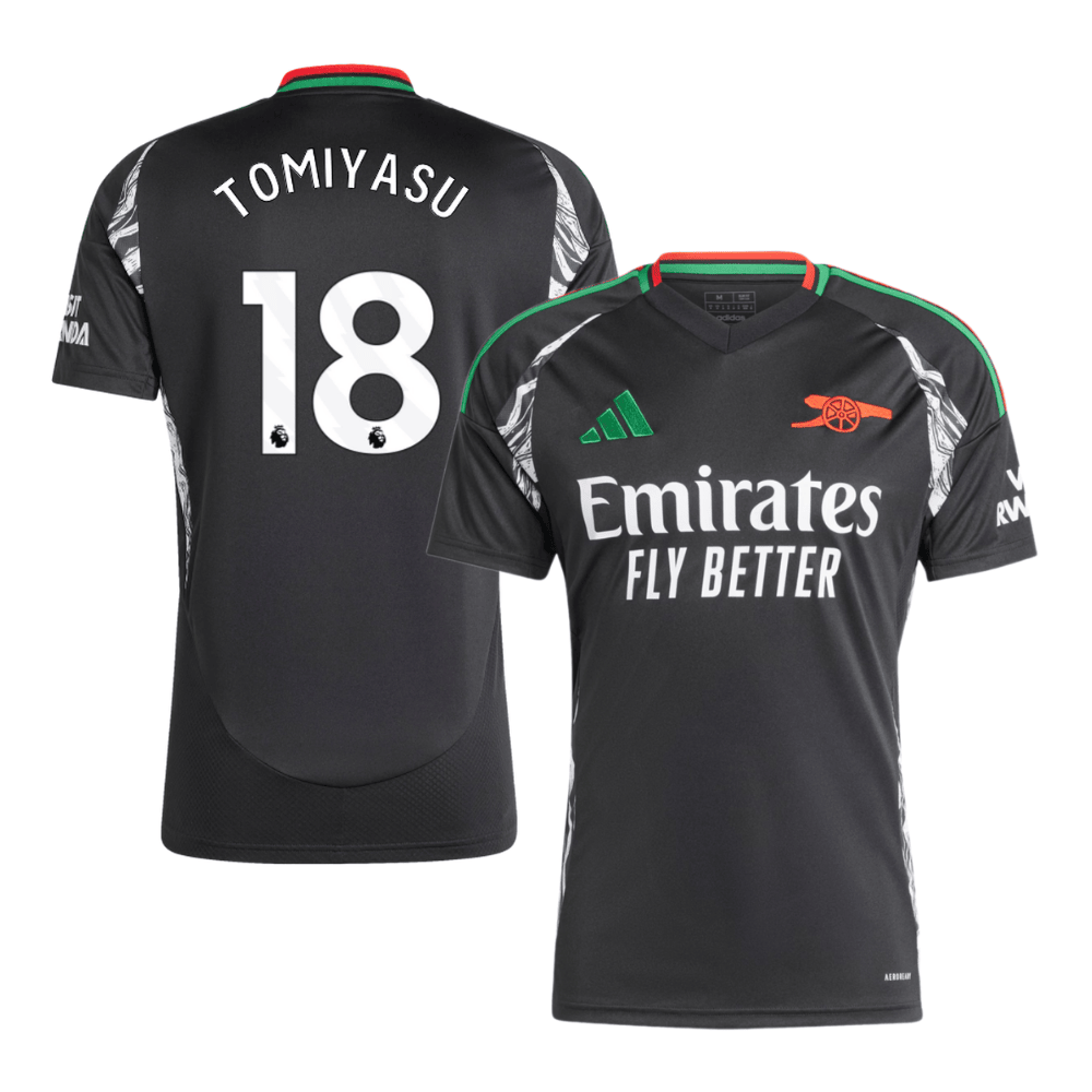 Takehiro Tomiyasu 18 Arsenal 2024/25 Away Men Jersey – Black