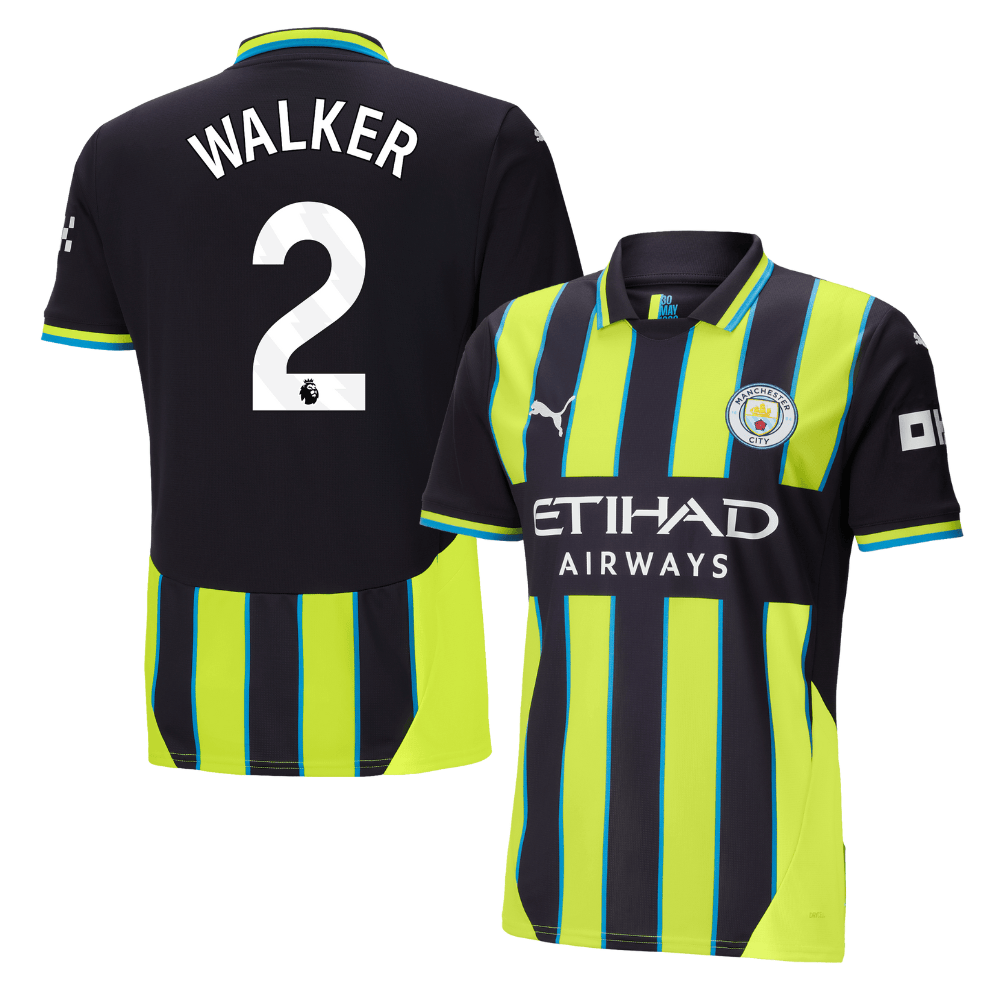 Kyle Walker 2 Manchester City 2024/25 Away Men Jersey – Black