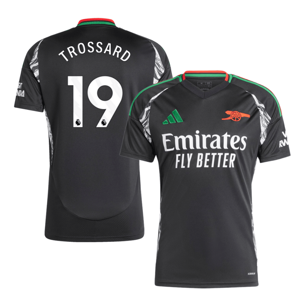 Leandro Trossard 19 Arsenal 2024/25 Away Men Jersey – Black