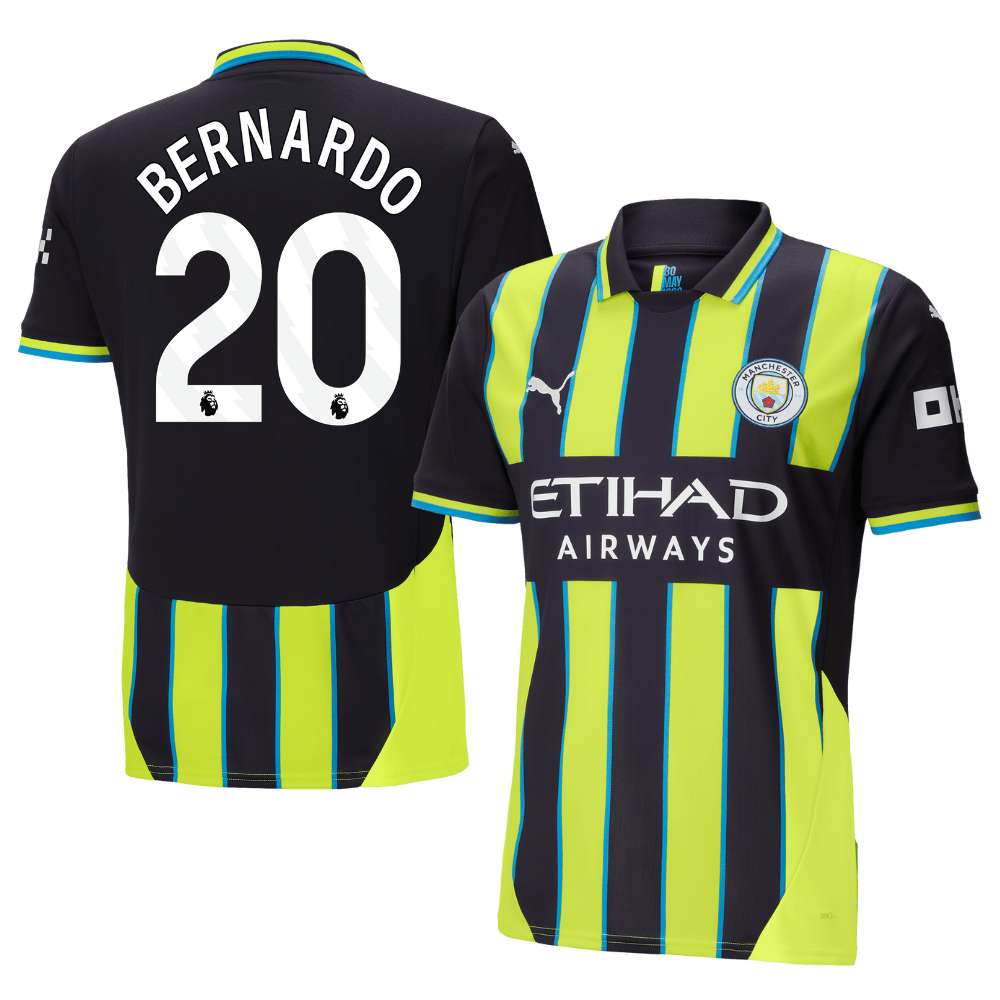 Bernardo Silva 20 Manchester City 2024/25 Away Men Jersey – Black