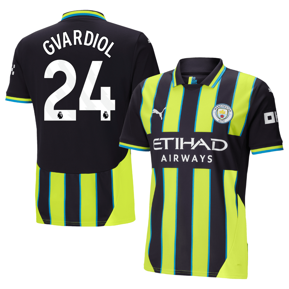 Joko Gvardiol 24 Manchester City 2024/25 Away Men Jersey – Black