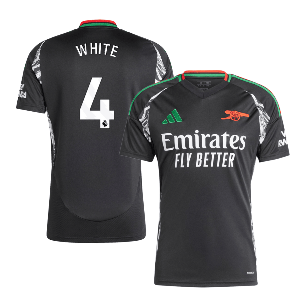 Ben White 4 Arsenal 2024/25 Away Men Jersey – Black