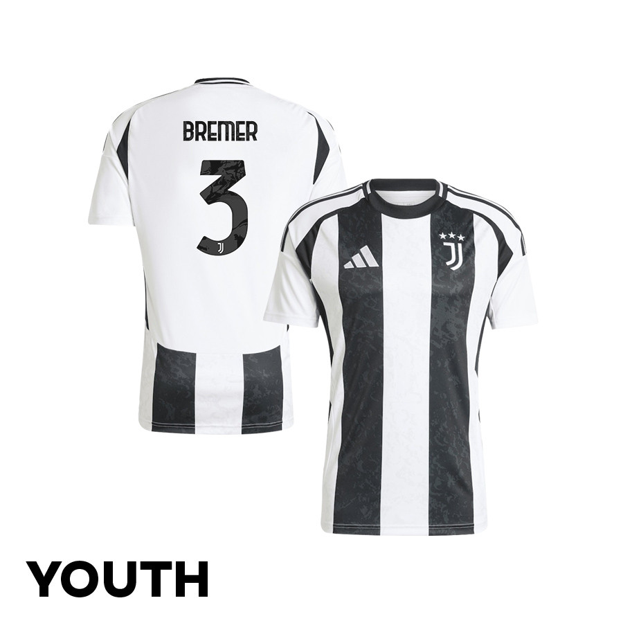 Bremer 3 Juventus 2024/25 Home YOUTH Jersey – White