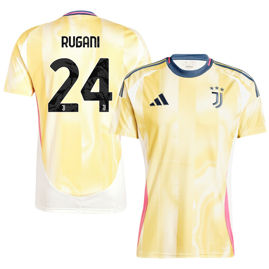 Daniele Rugani 24 Juventus 2024/25 Away Men Jersey – Yellow