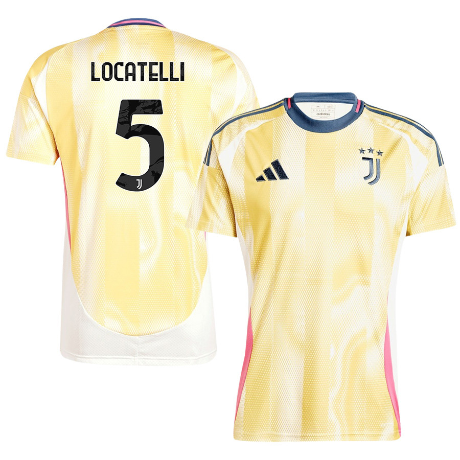 Manuel Locatelli 5 Juventus 2024/25 Away Men Jersey – Yellow