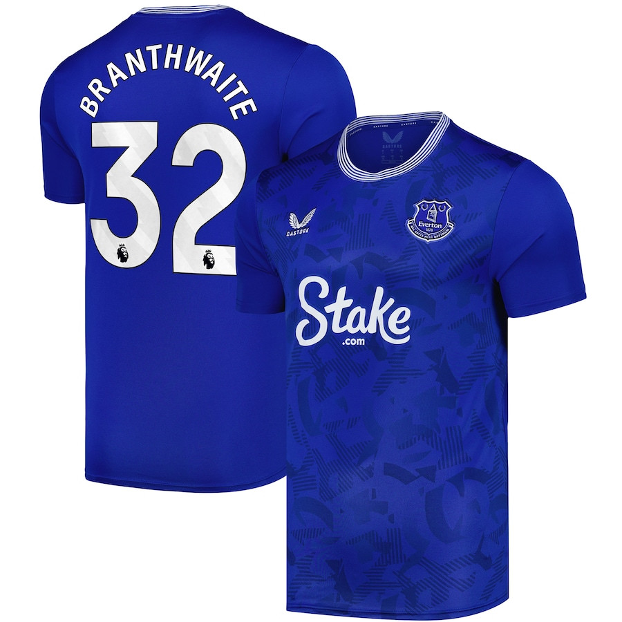 Jarrad Branthwaite 32 Everton FC 2024/25 Home Men Jersey – Blue