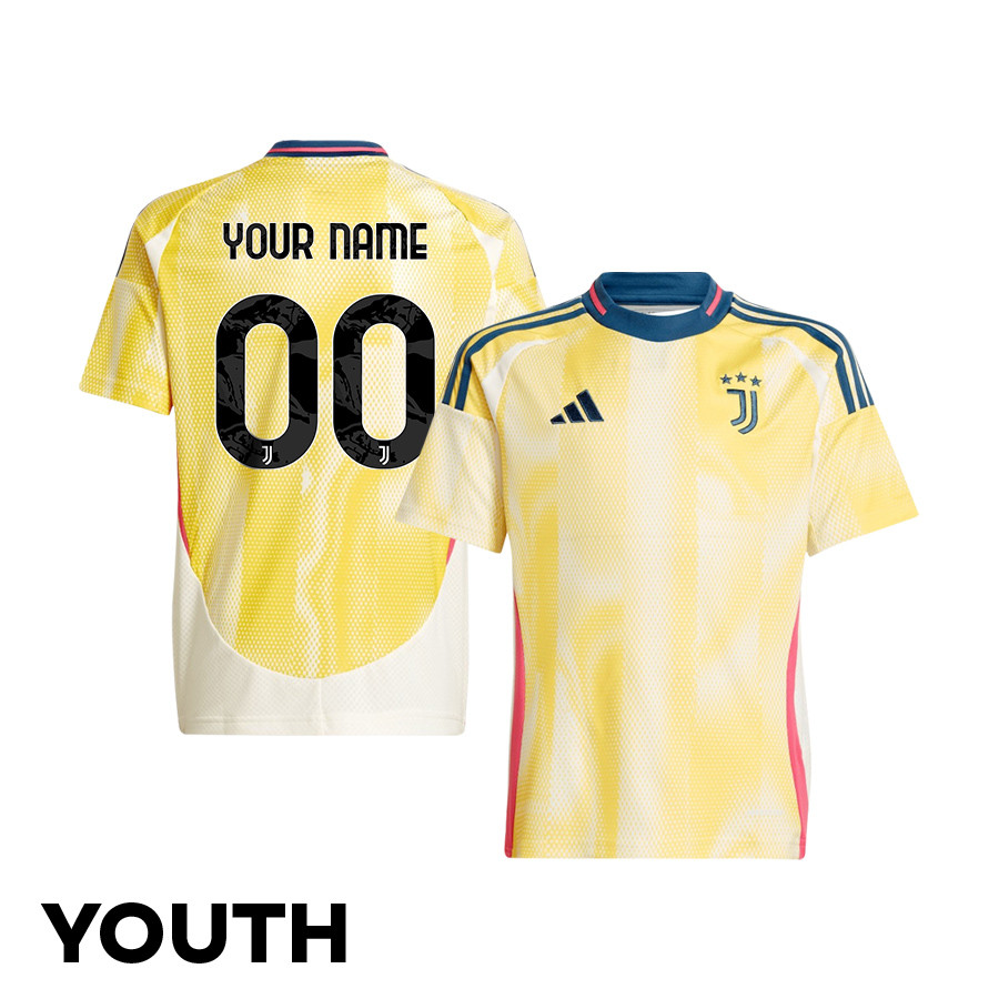 Juventus 2024/25 Away YOUTH Custom Jersey – Yellow