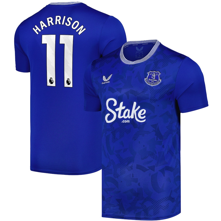 Jack Harrison 11 Everton FC 2024/25 Home Men Jersey – Blue
