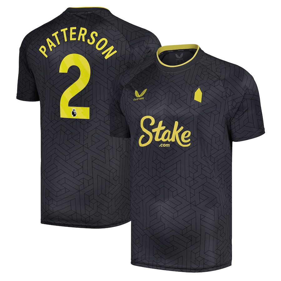 Nathan Patterson 2 Everton FC 2024/25 Away Men Jersey – Black