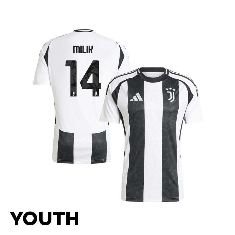 Arkadiusz Milik 14 Juventus 2024/25 Home YOUTH Jersey – White