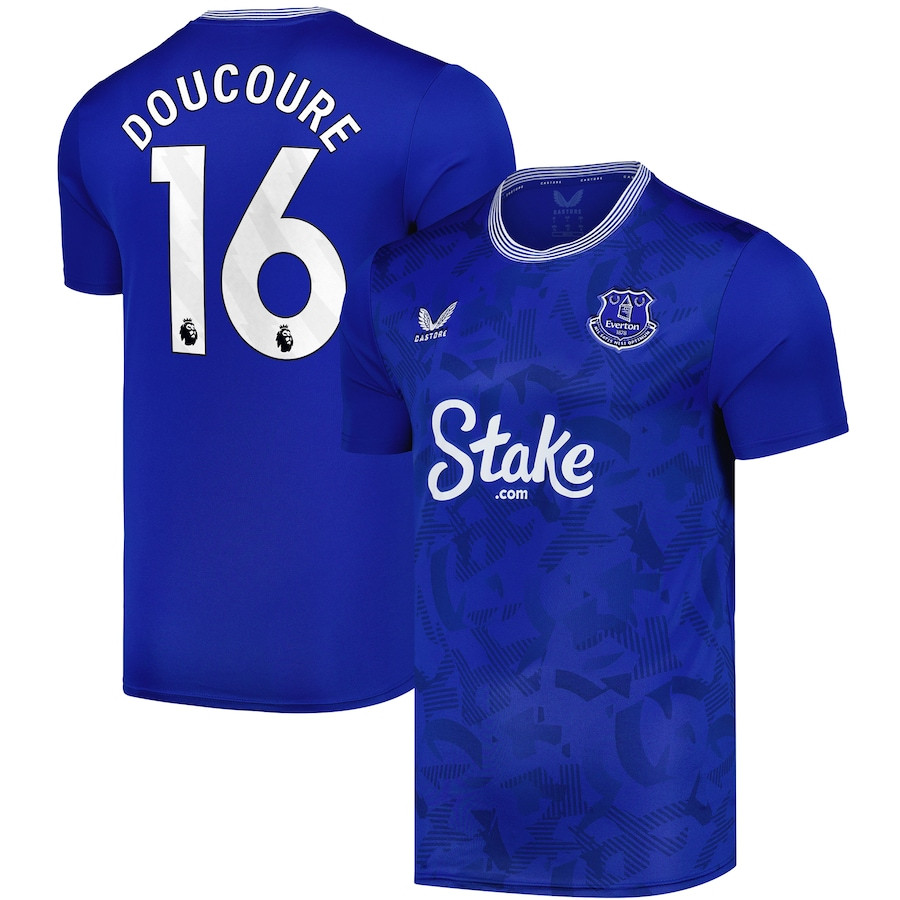 Abdoulaye Doucour 16 Everton FC 2024/25 Home Men Jersey – Blue