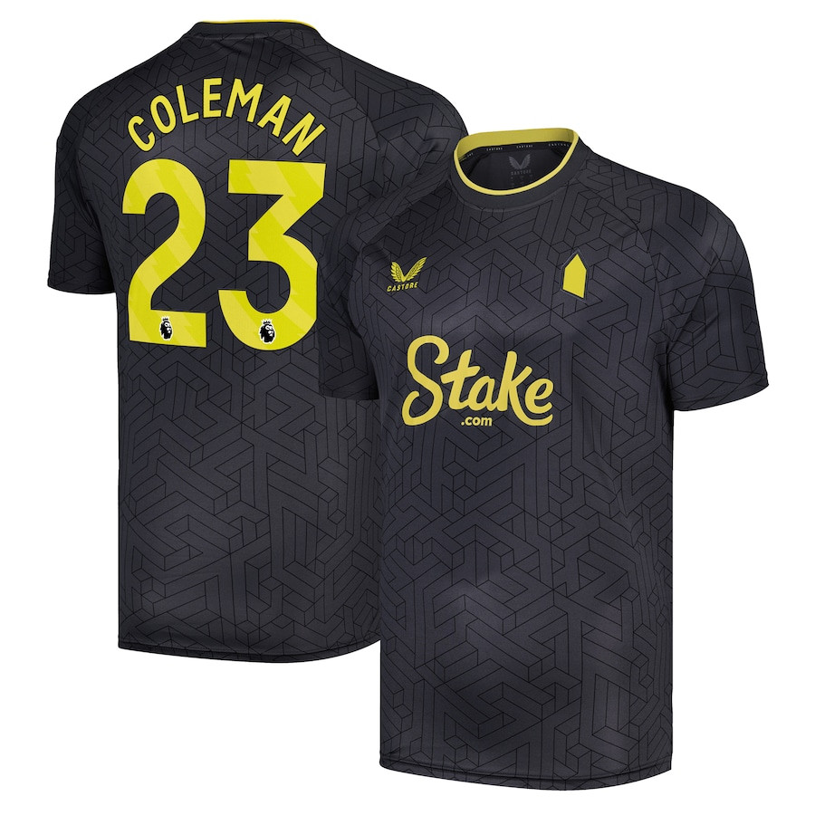 Samus Coleman 23 Everton FC 2024/25 Away Men Jersey – Black