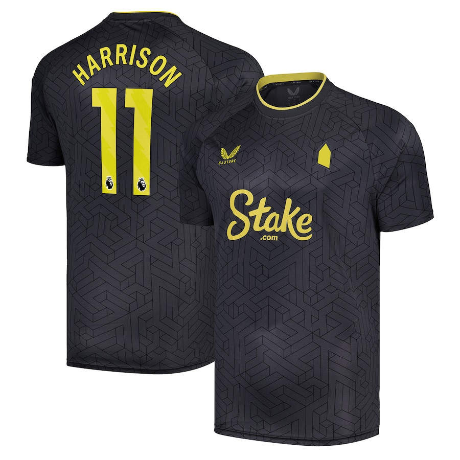 Jack Harrison 11 Everton FC 2024/25 Away Men Jersey – Black
