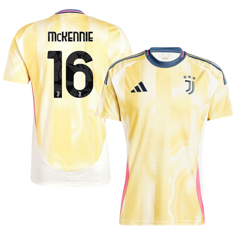 Weston McKennie 16 Juventus 2024/25 Away Men Jersey – Yellow
