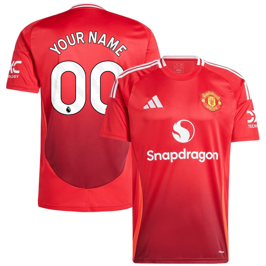 Manchester United 2024/25 Home Jersey Customized – Men, Red