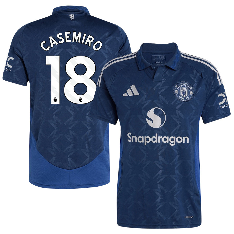 Casemiro 18 Manchester United 2024/25 Away Jersey – Men, Blue
