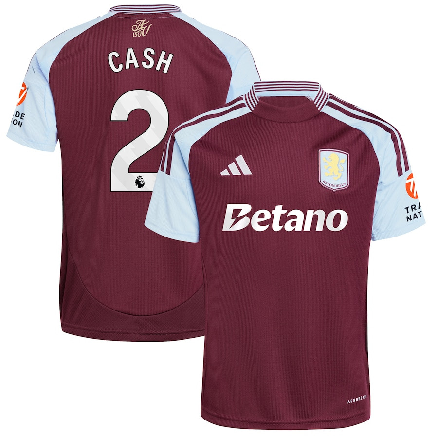 Matty Cash 2 Aston Villa 2024/25 Home Men Jersey – Claret