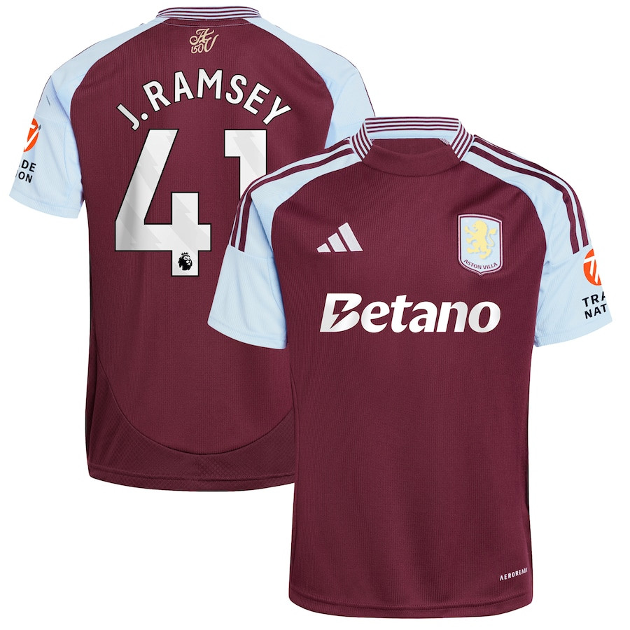 Jacob Ramsey 41 Aston Villa 2024/25 Home Men Jersey – Claret