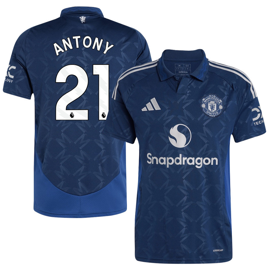 Antony 21 Manchester United 2024/25 Away Jersey – Men, Blue