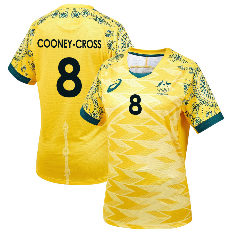 Kyra Cooney-Cross 8 Australia Women's National Team 2024/25 Men Home Jersey – Yellow