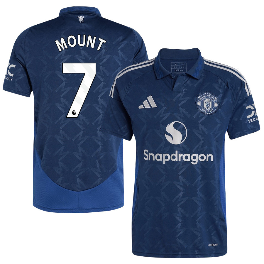 Mason Mount 7 Manchester United 2024/25 Away Jersey – Men, Blue
