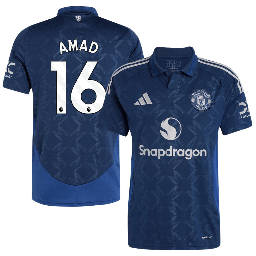 Amad 16 Manchester United 2024/25 Away Jersey – Men, Blue