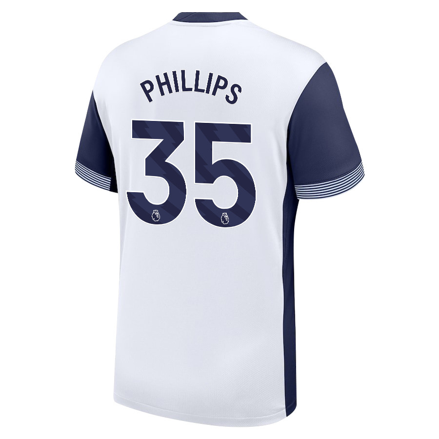 Ashley Phillips 35 Tottenham Hotspur 2024/25 Home Men Jersey – White