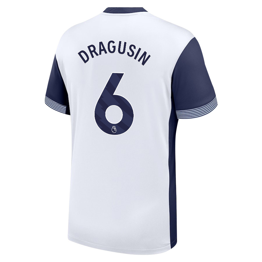 Radu Dragusin 6 Tottenham Hotspur 2024/25 Home Men Jersey – White