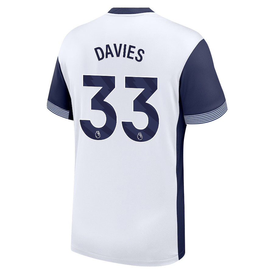 Ben Davies 33 Tottenham Hotspur 2024/25 Home Men Jersey – White