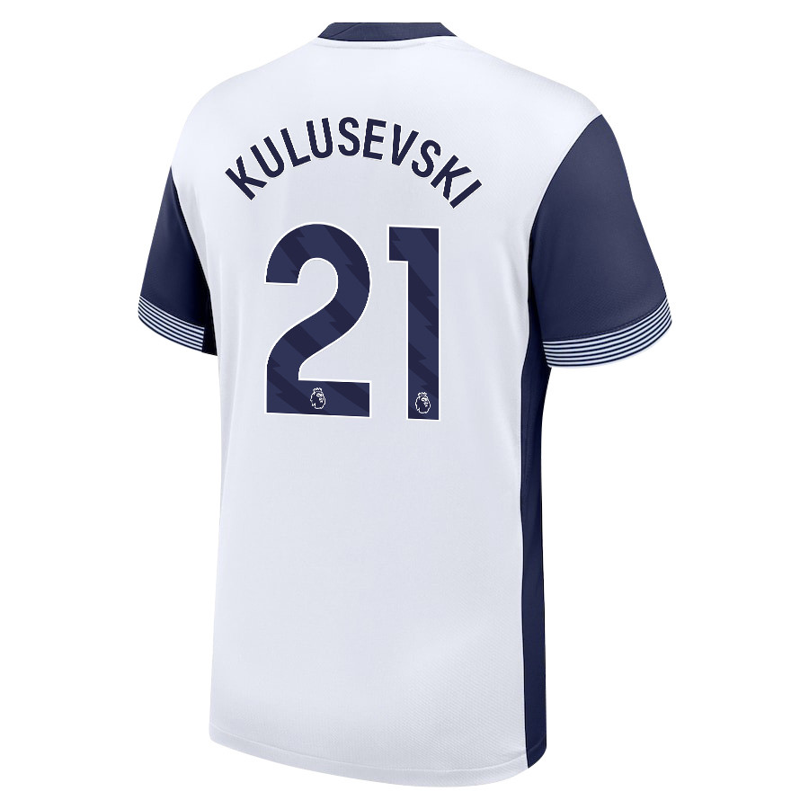 Dejan Kulusevski 21 Tottenham Hotspur 2024/25 Home Men Jersey – White