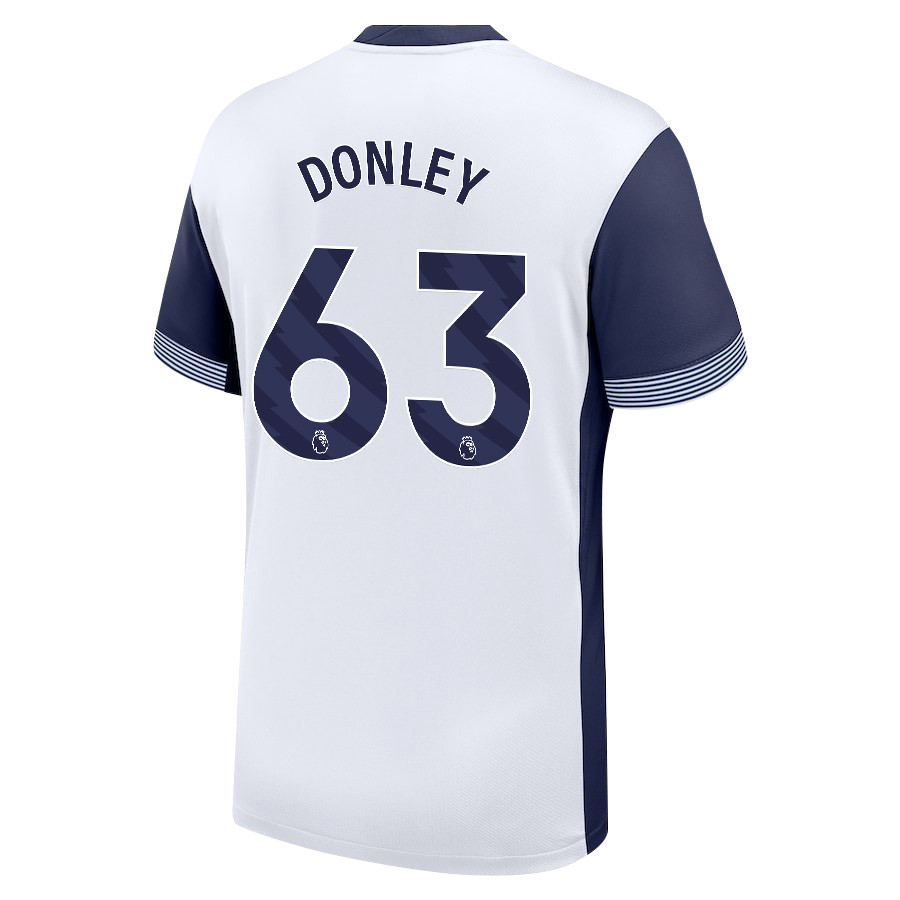 Jamie Donley 63 Tottenham Hotspur 2024/25 Home Men Jersey – White